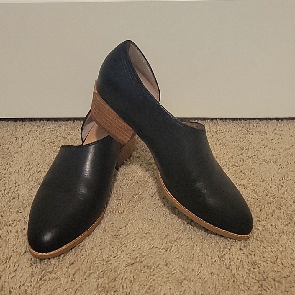 Madewell black leather shoes
